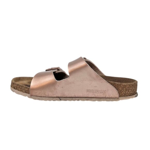 Birkenstock Arizona Slide Sandals Girls Rose Gold Slip On Size EU 32 US 1 - Picture 2 of 11